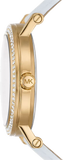Michael Kors Corey Three Hand White Dial White Leather Strap Watch For Women - MK2985 Buy Now By Michael Kors