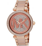 Michael Kors Parker Pink Dial Pink Steel Strap Watch for Women - MK6176 Buy Now By Michael Kors