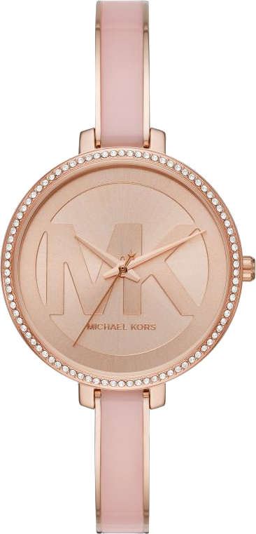 Michael Kors Jaryn Analog Rose Gold Dial Pink Steel Strap Watch For Women - MK4545 Buy Now By Michael Kors