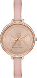 Michael Kors Jaryn Analog Rose Gold Dial Pink Steel Strap Watch For Women - MK4545 Buy Now By Michael Kors