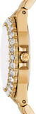 Michael Kors Lennox Three Hand Black Dial Gold Steel Strap Watch For Women - MK7394 Buy Now By Michael Kors