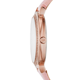 Michael Kors Cinthia Mother of Pearl Dial Pink Leather Strap Watch for Women - MK2663 Buy Now By Michael Kors