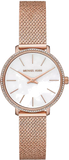 Michael Kors Pyper Quartz Mother of Pearl White Dial Rose Gold Mesh Strap Watch For Women - MK4588 Buy Now By Michael Kors