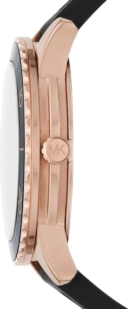 Michael Kors Runway Quartz Black Dial Black Silicone Strap Watch For Women - MK6852 Buy Now By Michael Kors