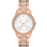 Michael Kors Tibby Chronograph White Dial Rose Gold Steel Strap Watch For Men - MK7293 Buy Now By Michael Kors