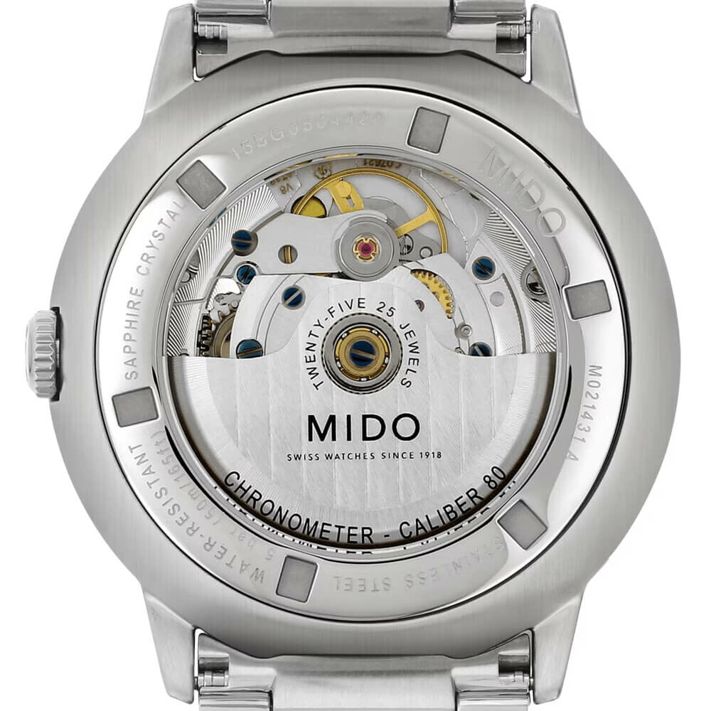 Mido Commander II Automatic Chronometer Silver Dial Silver Steel Strap Watch For Men - M021.431.11.031.00 Buy Now By Mido