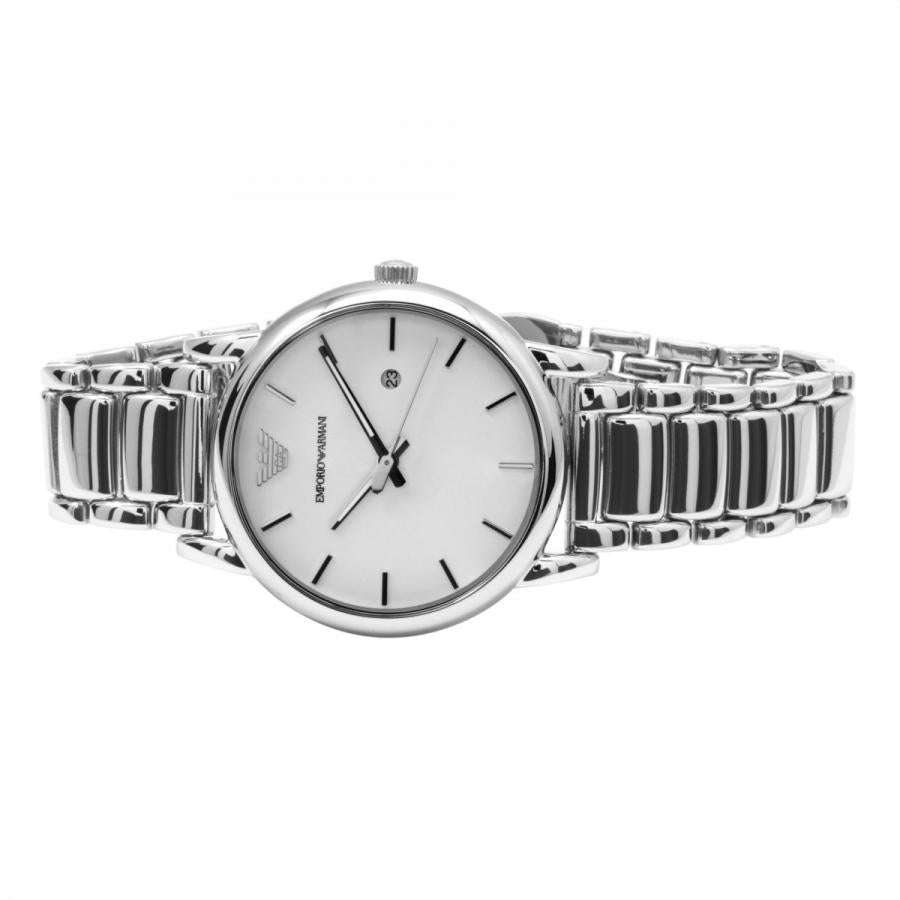 Emporio Armani Classic Luigi Quartz Silver Dial Silver Steel Strap Watch For Men - AR1854 Buy Now By Emporio Armani