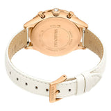 Swarovski Octea Chrono Crystals White Dial White Leather Strap Watch for Women - 5671150 Buy Now By Swarovski