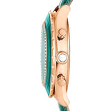 Swarovski Octea Chrono Green Dial Green Leather Strap Watch for Women - 5672931 Buy Now By Swarovski