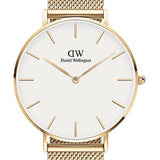 Daniel Wellington Classic Petite Evergold White Dial Gold Mesh Bracelet Watch For Women - DW00100350 Buy Now By Daniel Wellington