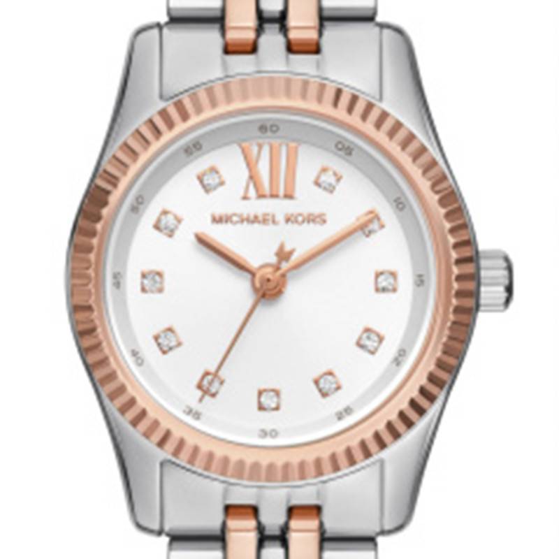 Michael Kors Lexington Three-Hand White Dial Two Tone Steel Strap Watch for Women - MK4817 Buy Now By Michael Kors