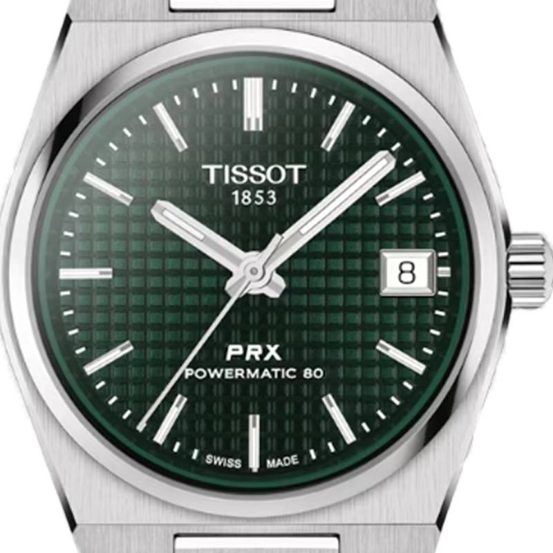 Tissot PRX Powermatic 80 Green Dial Silver Steel Strap Watch for Men - T137.207.11.091.00 Buy Now By Tissot