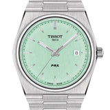 Tissot PRX Quartz Light Green Dial Silver Steel Strap Watch for Men - T137.410.11.091.01 Buy Now By Tissot