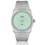 Tissot PRX Quartz Light Green Dial Silver Steel Strap Watch for Men - T137.410.11.091.01 Buy Now By Tissot