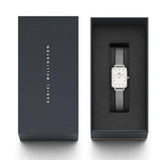 Daniel Wellington Quadro Unitone Silver Dial Silver Mesh Strap Watch For Women - DW00100486 Buy Now By Daniel Wellington
