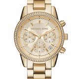 Michael Kors Ritz Gold Dial Gold Steel Strap Watch for Women - MK6356 Buy Now By Michael Kors
