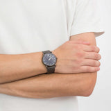 Emporio Armani Luigi Quartz Blue Dial Grey Mesh Bracelet Watch For Men - AR11053 Buy Now By Emporio Armani