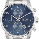 Hugo Boss Skymaster Blue Dial Silver Steel Strap Watch for Men - 1513784 Buy Now By Hugo Boss