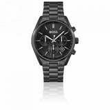 Hugo Boss Champion Black Dial Black Steel Strap Watch for Men - 1513960 Buy Now By Hugo Boss