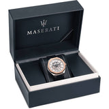 Maserati Stile Automatic Limited Edition White Dial Blue Leather Strap Watch For Men - R8821142001 Buy Now By Maserati