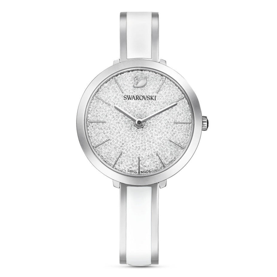 Swarovski Crystalline Delight Silver Dial Two Tone Steel Strap Watch for Women - 5580537 Buy Now By Swarovski