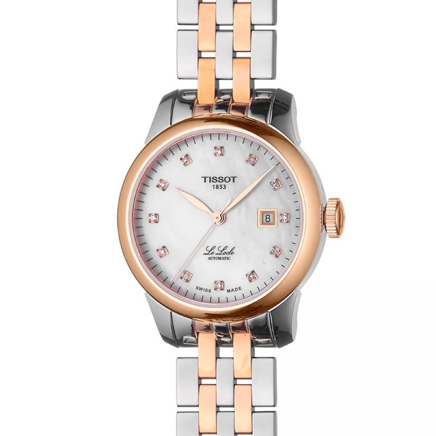 Tissot Le Locle Automatic Lady Mother of Pearl Dial Two Tone Steel Strap Watch For Women - T006.207.22.116.00 Buy Now By Tissot