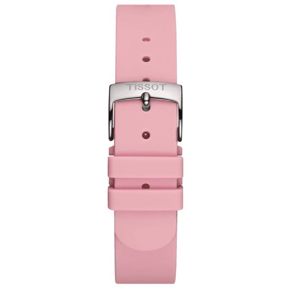 Tissot Heritage Memphis Lady White Dial Black Rubber Strap Watch For Women - T120.210.17.011.00 Buy Now By Tissot