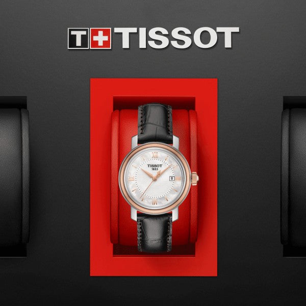 Tissot Bridgeport Lady White Dial Brown Leather Strap Watch For Women - T097.010.26.118.00 Buy Now By Tissot