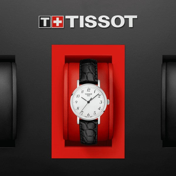 Tissot Everytime Small White Dial Black Leather Strap Watch For Women - T109.210.16.032.00 Buy Now By Tissot
