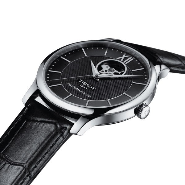 Tissot Tradition Powermatic 80 Open Heart Automatic Watch For Men - T063.907.16.058.00 Buy Now By Tissot