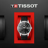 Tissot T Classic Tradition Black Dial Black Leather Strap Watch For Men - T063.610.16.052.00 Buy Now By Tissot