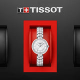 Tissot T Lady Flamingo Mother of Pearl White Dial Silver Steel Strap Watch For Women - T094.210.11.111.00 Buy Now By Tissot