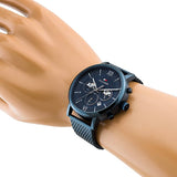 Tommy Hilfiger Evan Blue Dial Blue Mesh Bracelet Watch for Men - 1710397 Buy Now By Tommy Hilfiger