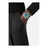 Versace Greca Action Chronograph Quartz Green Dial Silver Steel Strap Watch for Men - VE3J00422 Buy Now By Versace