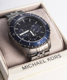 Michael Kors Chronograph Cunningham Multifunction Blue Dial Grey Steel Strap Watch For Men - MK7155 Buy Now By Michael Kors