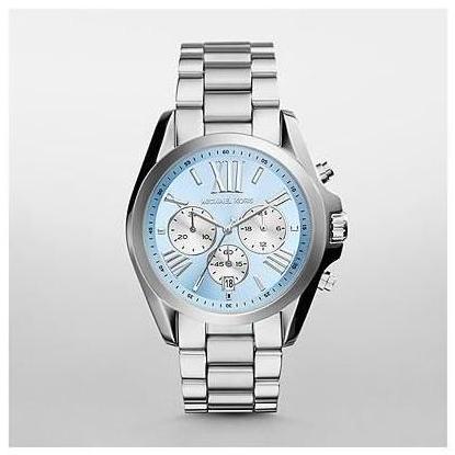 Michael Kors Bradshaw Chronograph Blue Dial Silver Steel Strap Watch For Women - MK6099 Buy Now By Michael Kors