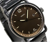 Fossil The Commuter Brown Dial Black Steel Strap Watch for Men - FS5277 Buy Now By Fossil