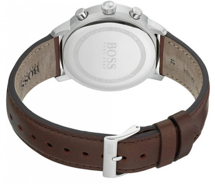 Hugo Boss Attitude White Dial Brown Leather Strap Watch for Men - 1513609 Buy Now By Hugo Boss
