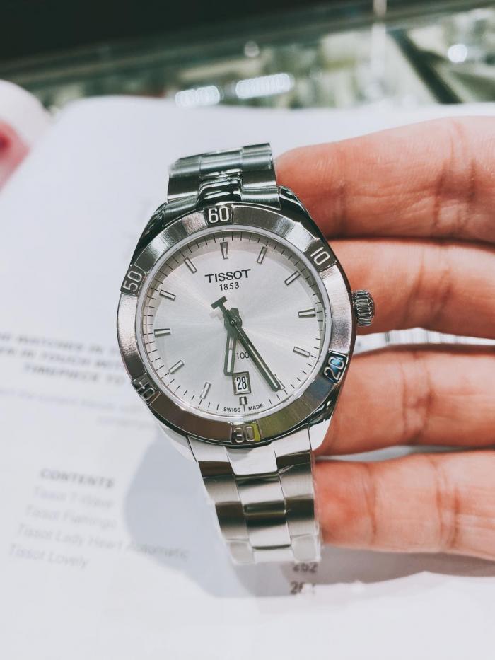 Tissot PR 100 Sport Chic Silver Dial Silver Steel Strap Watch for Women - T101.910.11.031.00 Buy Now By Tissot