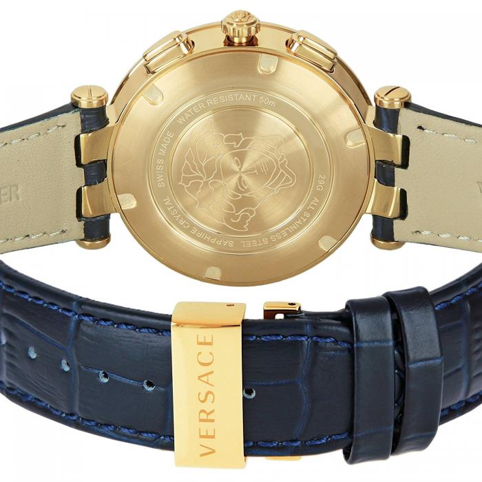 Versace Race GMT Blue Dial Blue Leather Strap Watch For Men - 29G70D282 Buy Now By Versace