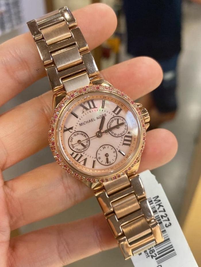 Michael Kors Mini Camille Multifunction Rose Gold Dial Rose Gold Steel Strap Watch For Women - MK7273 Buy Now By Michael Kors