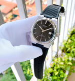 Tissot PRX Powermatic 80 Black Dial Black Rubber Strap Watch for Men - T137.407.17.051.00