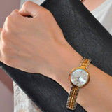 Tissot Flamingo Mother of Pearl White Dial Two Tone Steel Strap Watch For Women - T094.210.22.111.01 Buy Now By Tissot