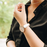 Fossil Jacqueline Quartz Mother of Pearl White Dial White Leather Strap Watch for Women - ES4579 Buy Now By Fossil