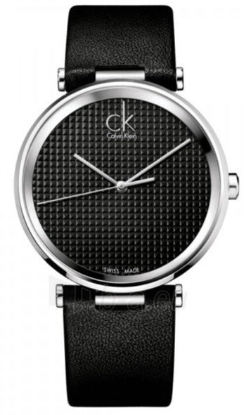 Calvin Klein Sight Black Dial Black Leather Strap Watch for Men - K1S21102 Buy Now By Calvin Klein