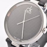 Calvin Klein Sight Black Dial Black Leather Strap Watch for Men - K1S21102 Buy Now By Calvin Klein