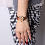 Emporio Armani Gianni T Bar Quartz Pink Mother of Pearl Dial Brown Leather Strap Watch For Women - AR1960 Buy Now By Emporio Armani