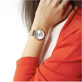 Emporio Armani Gianni T Bar Silver Dial Rose Gold Mesh Bracelet Watch For Women - AR1956 Buy Now By Emporio Armani