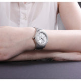 Guess Dazzler Diamonds Silver Dial Silver Steel Strap Watch for Women - W0335L1 Buy Now By Guess