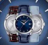 Tissot Couturier Lady Blue Dial Blue Leather Strap Watch for Women - T035.210.16.041.00 Buy Now By Tissot